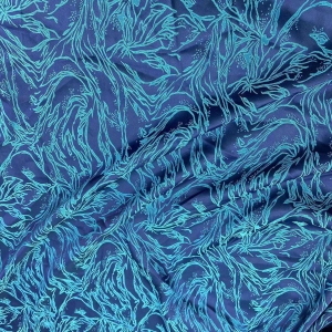 Jacquard Satin Cationic Stretch Fabric