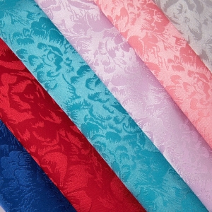 Polyester Jacquard Satin Fabric for Dres
